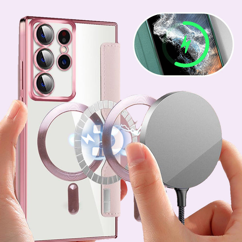 🔥Suuri alennusmyynti🔥Vuoden 2025 uusi nahkakuvioitu läppäkotelo Samsung S22/23/24 -sarjalle