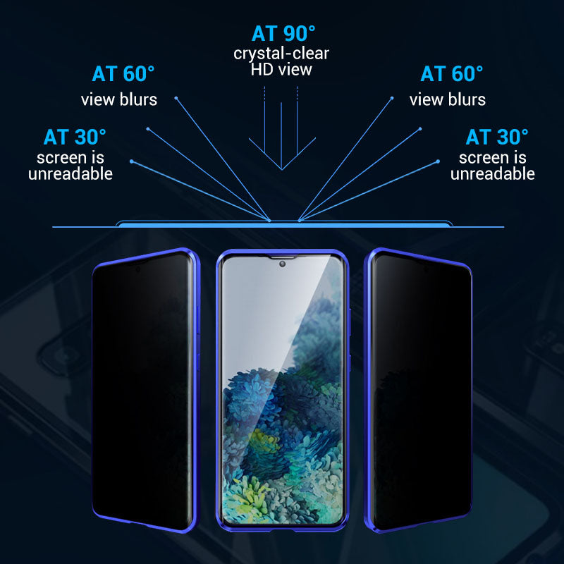 🔥Korlátozott ideig 50% kedvezmény🔥Kukucskálásgátló mágneses edzett üveg kétoldalas telefontok Samsung S21-25 sorozathoz
