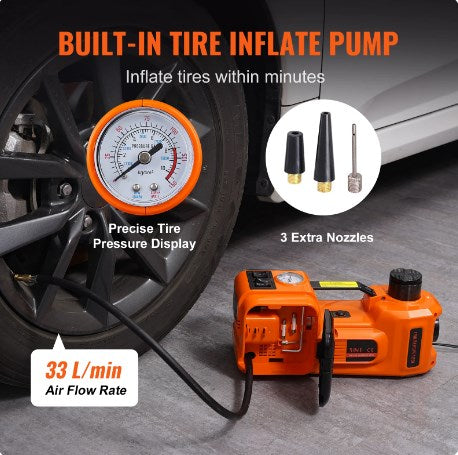 🚗الأدوات الأساسية لإصلاح السيارات🛠️ - رافعة هيدروليكية كهربائية 12 فولت للسيارات - شحن مجاني