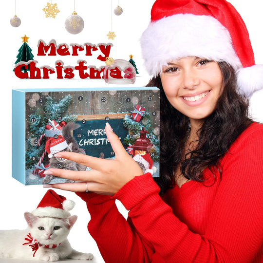 🎅Joulun lähtölaskennan iloa!🎅Vuoden 2025 uuden kissan joulukalenteri, 24 päivän lähtölaskenta
