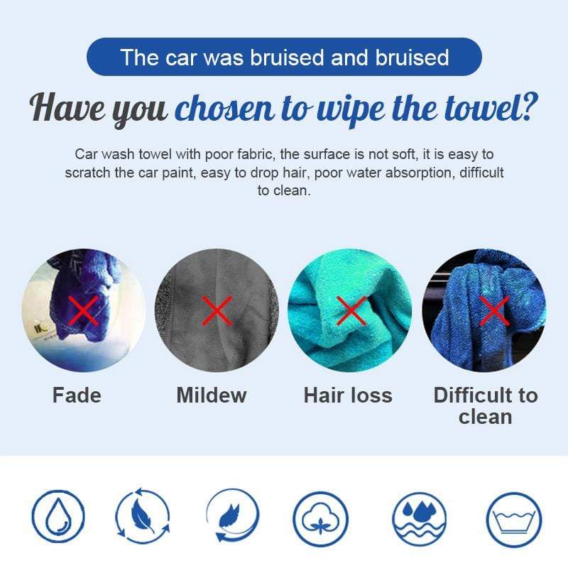 Kaksipuolinen mikrokuitumahdollisuuspyyhe (Osta 2 Hanki 1 ilmainen)