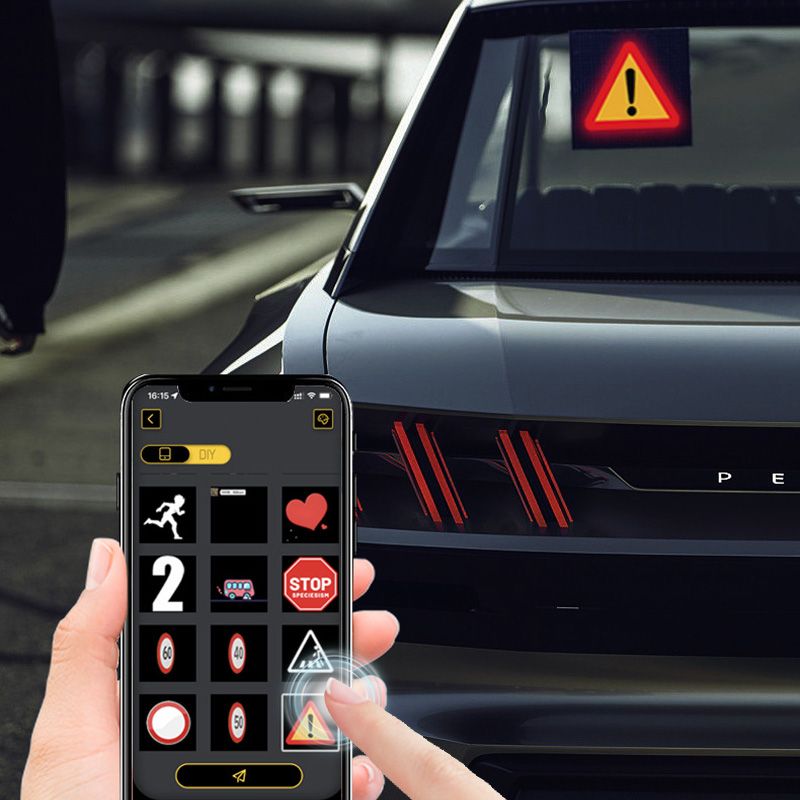 Pantalla trasera LED dinámica para automóviles