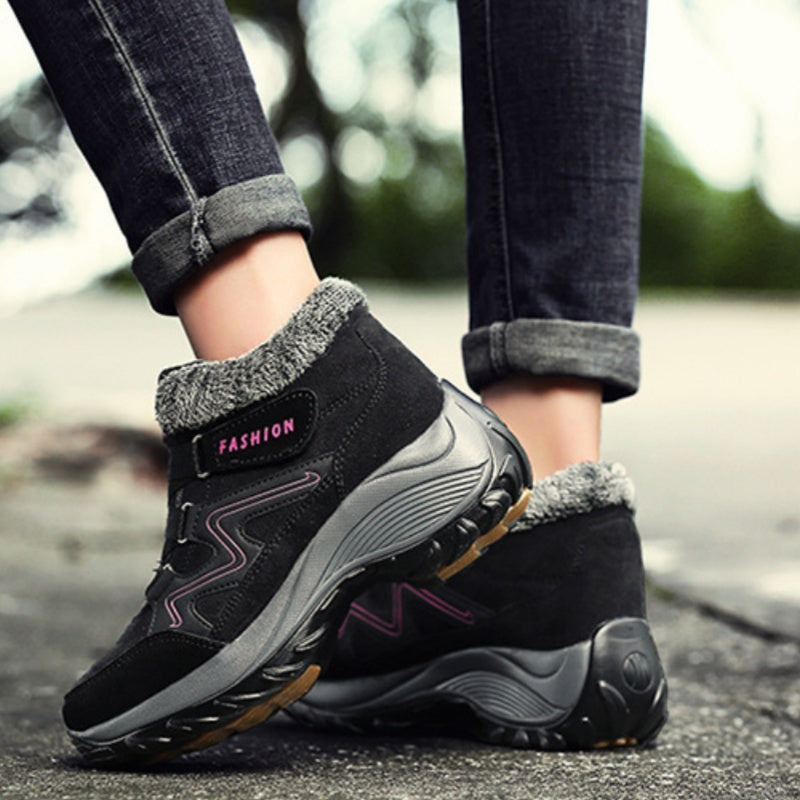 Talvi lämpimät turkikset vuoratut liukastusappaat