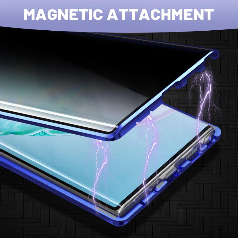 Carcasă magnetică cu corp complet cu protector de ecran anti-peep pentru Samsung