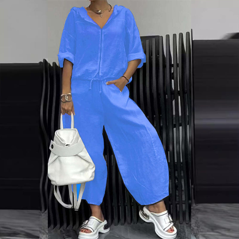 Top casual da donna & Pantaloni set 2 pezzi