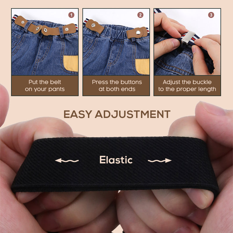 2 darab állítható csatmentes elasztikus övek gyerekeknek