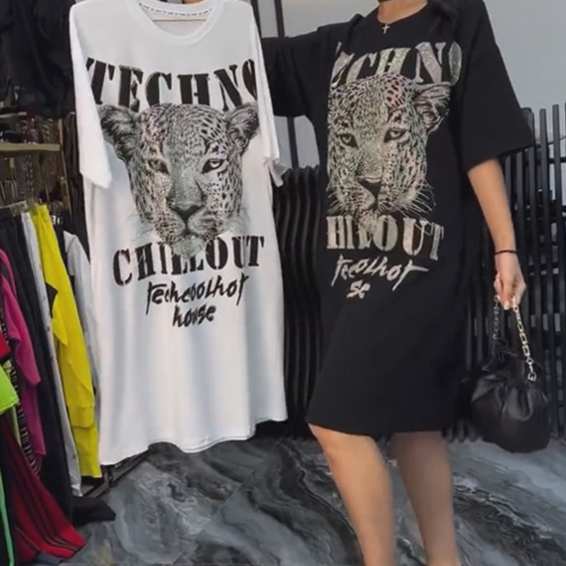 💗Zomerspecials✨Oversized glitter T-shirtjurk voor dames