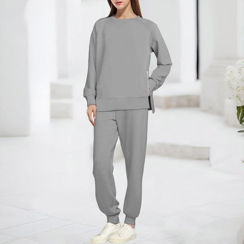 Dames gezellig sweatshirt en broek tweedelig set