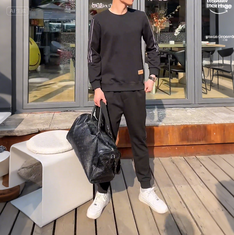 Niezwykły zestaw odzieży sportowej męskiej