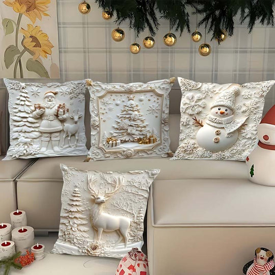 🎁Joulun alkualennukset 50% POIS🎅🎄Jouluaiheinen tyynynpäällinen