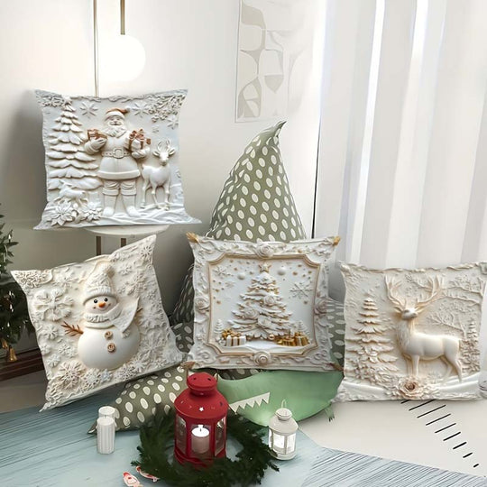 🎁Joulun alkualennukset 50% POIS🎅🎄Jouluaiheinen tyynynpäällinen