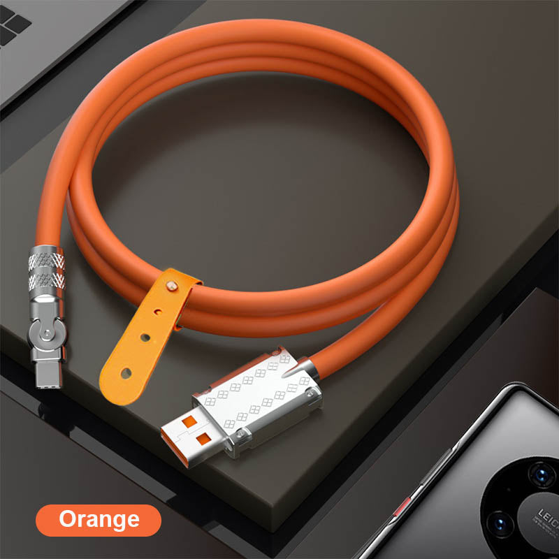 180 ° Cables de datos de carga rápida anti-Break (120W)