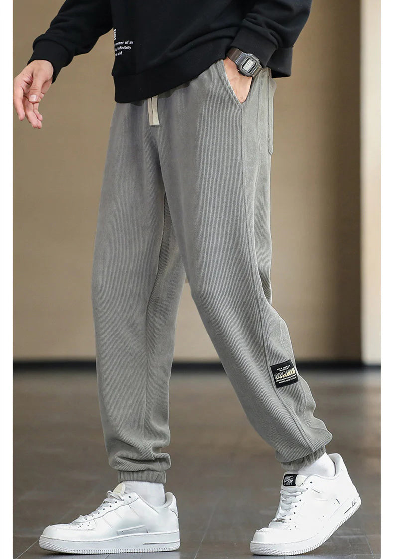 Vastekohtainen kangas miesten rento pehmeät housut