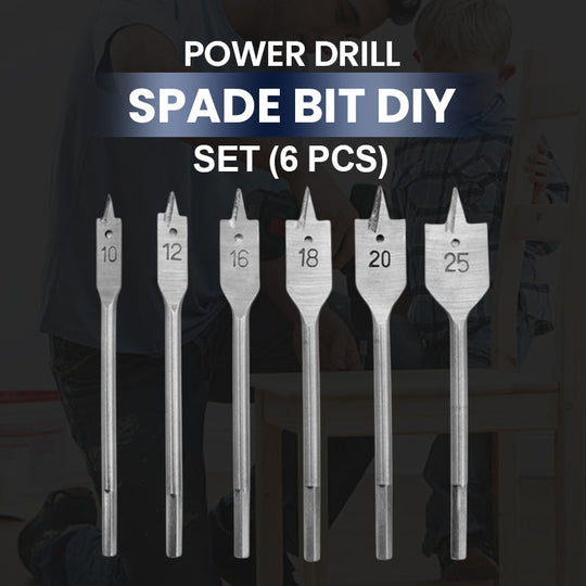 Power Drill Spade Bit DIY -sarja (6 kpl)