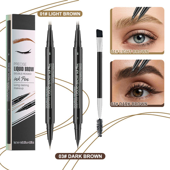 🔥NEUJAHRSANGEBOT 2025🔥 2-in-1-Microblading-Augenbrauenstift mit zwei Enden