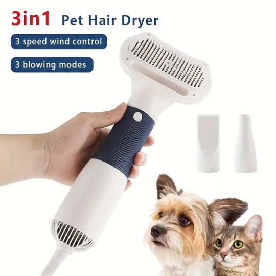 3 in 1 Pet Hair Dryers And Comb Brush