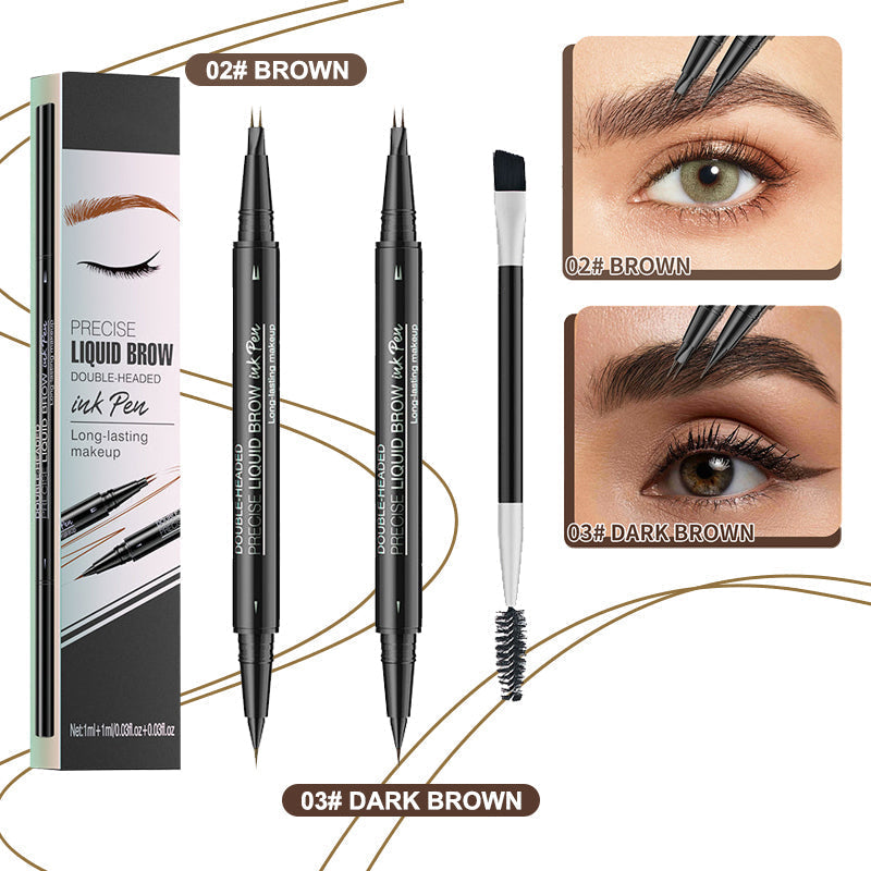 🔥NEUJAHRSANGEBOT 2025🔥 2-in-1-Microblading-Augenbrauenstift mit zwei Enden