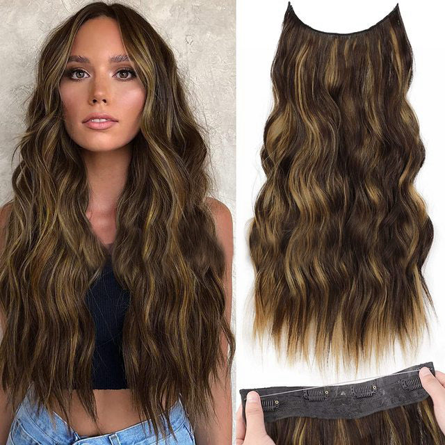 💖This Week's Hot Sales - 50% OFF🤩Women's Gradient Long Wavy Hair Wig, One-Piece with Adjustable Fit