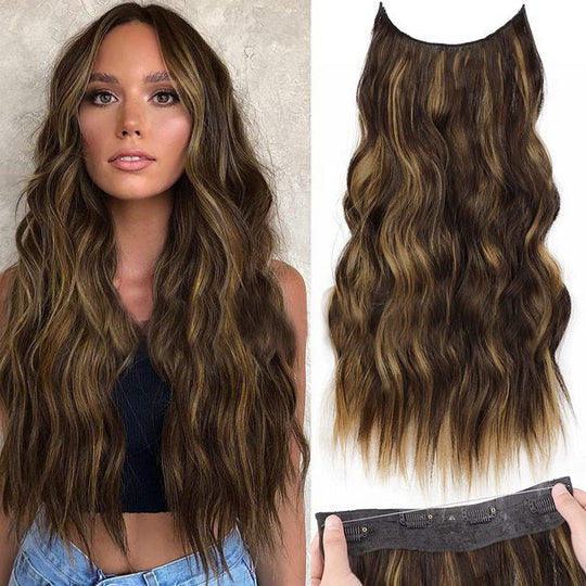 💖This Week's Hot Sales - 50% OFF🤩Women's Gradient Long Wavy Hair Wig, One-Piece with Adjustable Fit