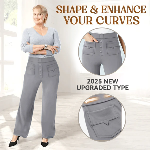 💖SALDI 2025 NUOVI MODELLI 50% DI SCONTO💷Pantaloni elasticizzati casual a vita alta da donna