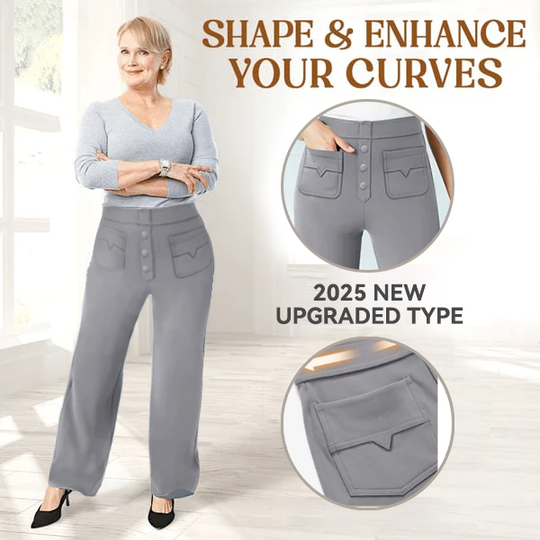 💖SALDI 2025 NUOVI MODELLI 50% DI SCONTO💷Pantaloni elasticizzati casual a vita alta da donna