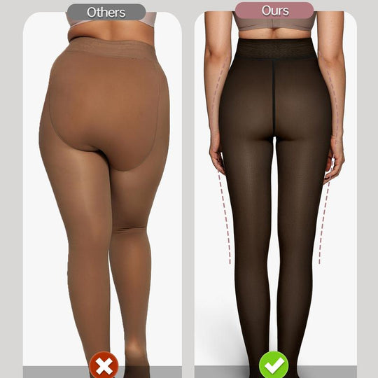 🎃50% off all new autumn clothing🍂🍂The Original Magic Fleece Lined Leggings Sheer Fake Translucent Pantyhose