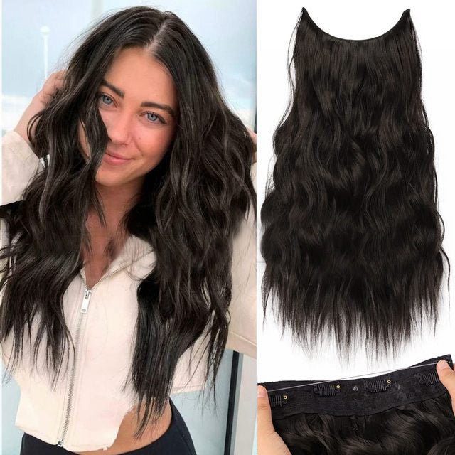 💖This Week's Hot Sales - 50% OFF🤩Women's Gradient Long Wavy Hair Wig, One-Piece with Adjustable Fit
