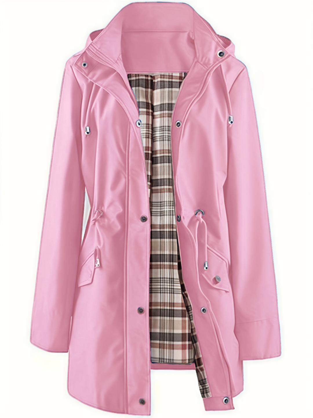💐60% OFF🌧️🧥Women's Checkered Lining Waterproof Windbreaker