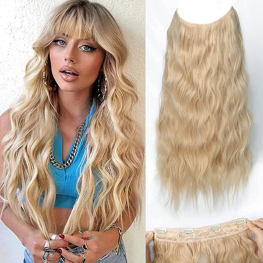 💖This Week's Hot Sales - 50% OFF🤩Women's Gradient Long Wavy Hair Wig, One-Piece with Adjustable Fit