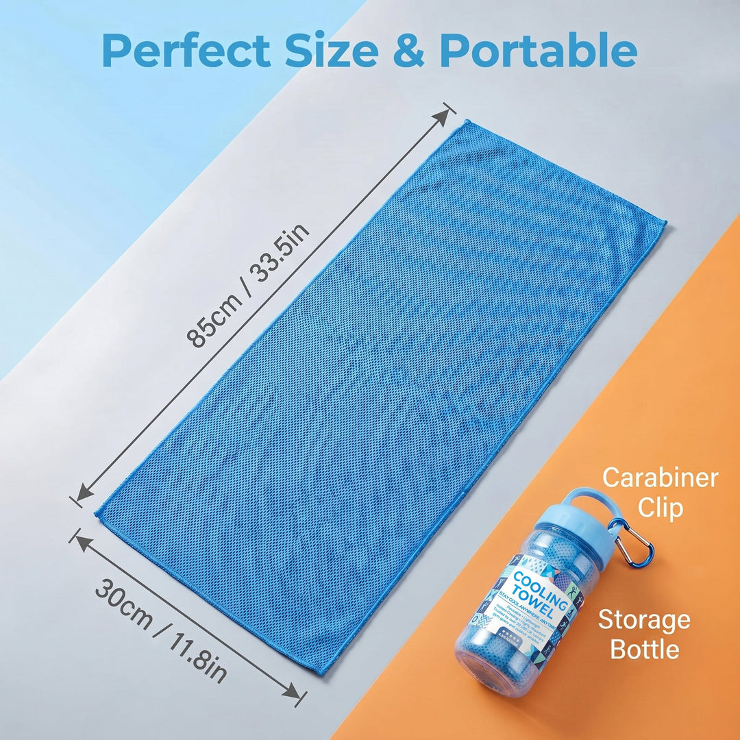 ❄️Cold Sweat Towel You Can Use Anywhere, Anytime! Reusable Soft Absorbent Cooling Portable