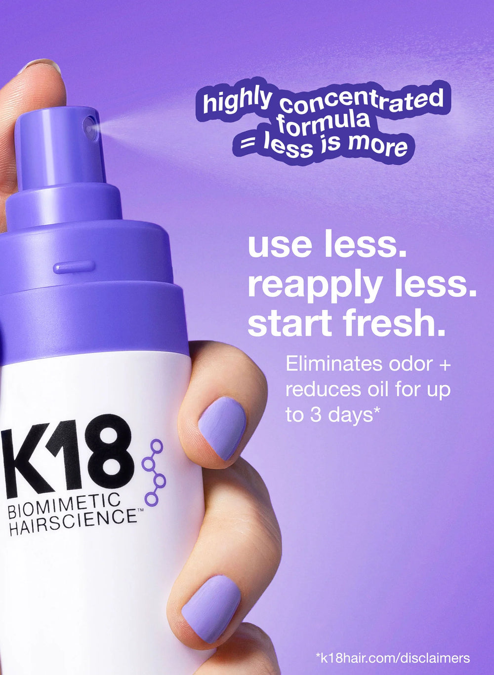 AirWash™ dry shampoo