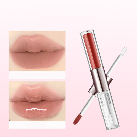 Perfect Twin Lip — Dual-Ended Liquid Lipstick with Velvet Matte Color and Glossy Shine