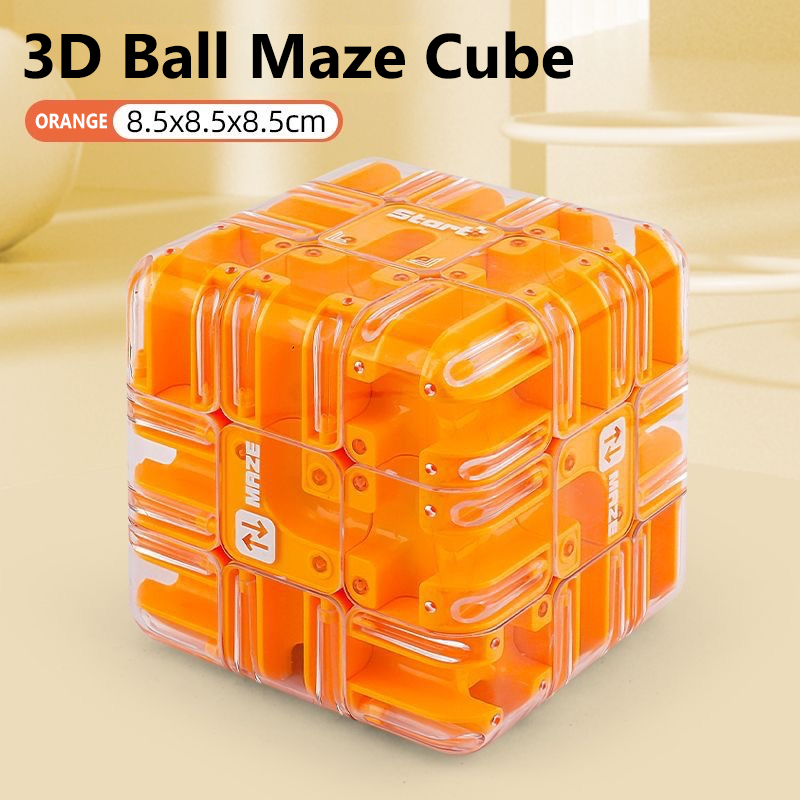 🎁🧩Large Labyrinth 3D Puzzle Maze Cube - Engaging Brain Teaser Toy