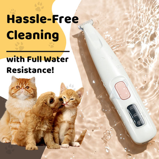 🎉⏰ Limited-time offer today only! 💥⏳Waterproof Rechargeable Pet Shaver with LED Light