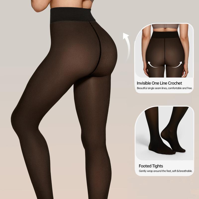 🎃50% off all new autumn clothing🍂🍂The Original Magic Fleece Lined Leggings Sheer Fake Translucent Pantyhose