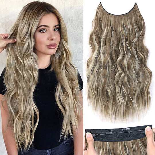 💖This Week's Hot Sales - 50% OFF🤩Women's Gradient Long Wavy Hair Wig, One-Piece with Adjustable Fit