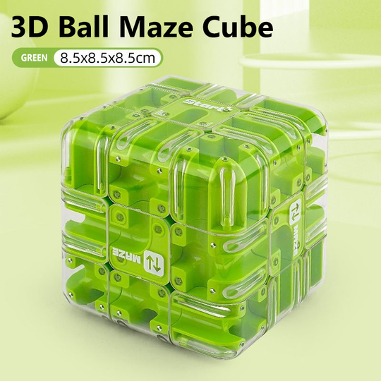 🎁🧩Large Labyrinth 3D Puzzle Maze Cube - Engaging Brain Teaser Toy