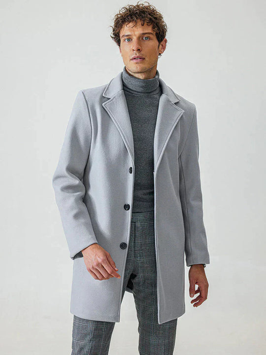 👔 Veste classique pour homme à boucle simple rangée, couleur unie - Un indispensable du quotidien