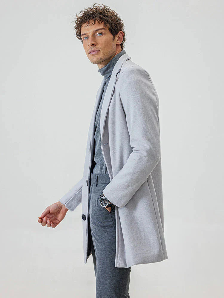 👔 Veste classique pour homme à boucle simple rangée, couleur unie - Un indispensable du quotidien