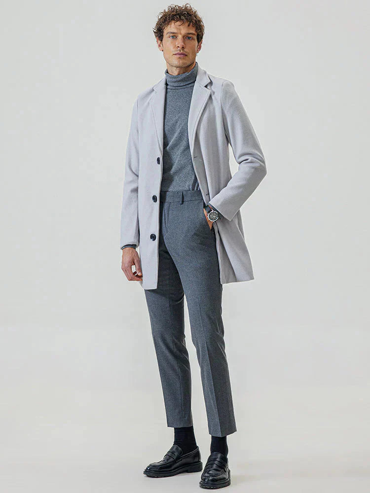 👔 Veste classique pour homme à boucle simple rangée, couleur unie - Un indispensable du quotidien