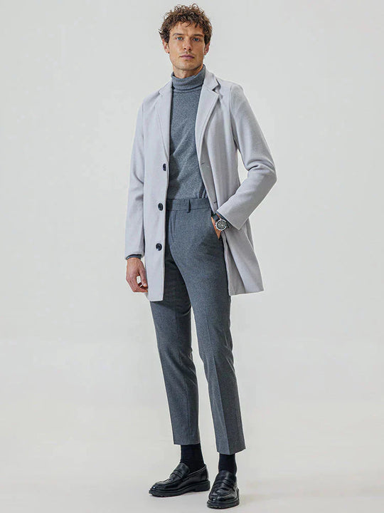 👔 Veste classique pour homme à boucle simple rangée, couleur unie - Un indispensable du quotidien