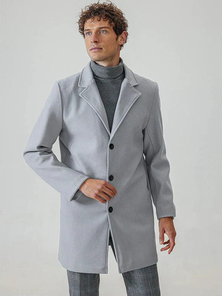 👔 Veste classique pour homme à boucle simple rangée, couleur unie - Un indispensable du quotidien
