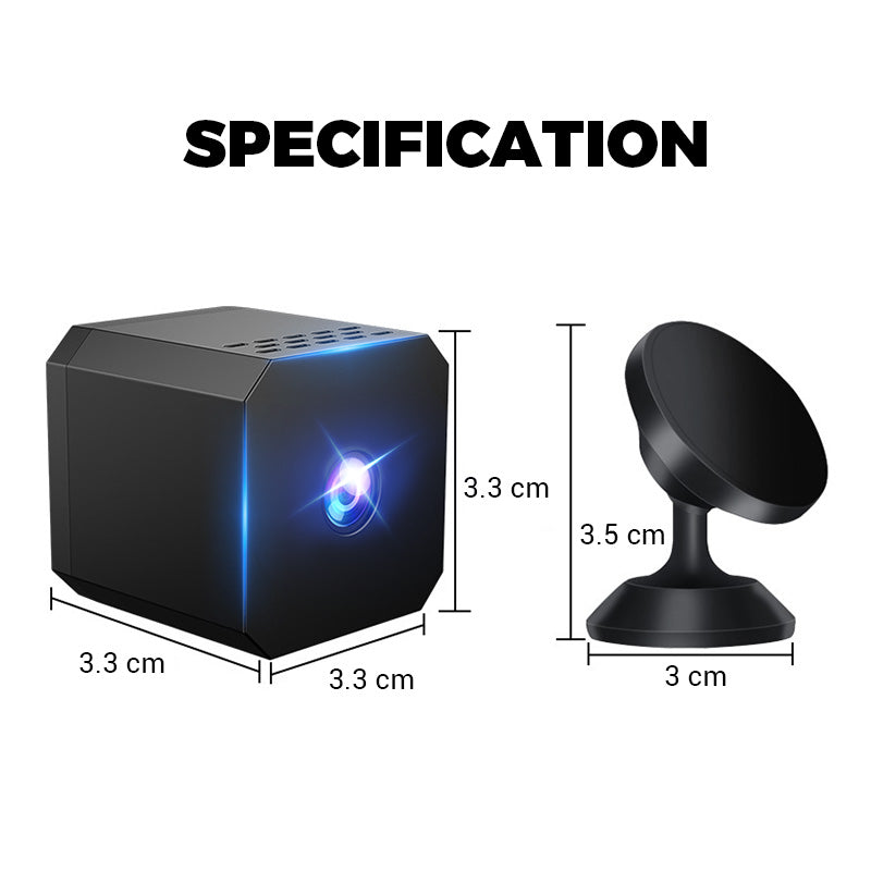 📹🌙 Mini inteligentná HD bezpečnostná kamera – nočné videnie, detekcia pohybu a obojsmerný zvuk 🔒