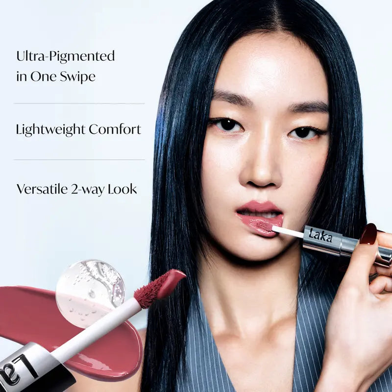 Perfect Twin Lip — Dual-Ended Liquid Lipstick with Velvet Matte Color and Glossy Shine