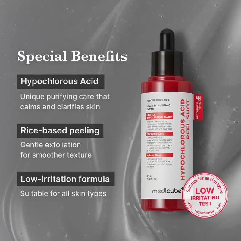 [Medicube] Hypochlorous Acid Rice Peel Shot Duo For Face & Body