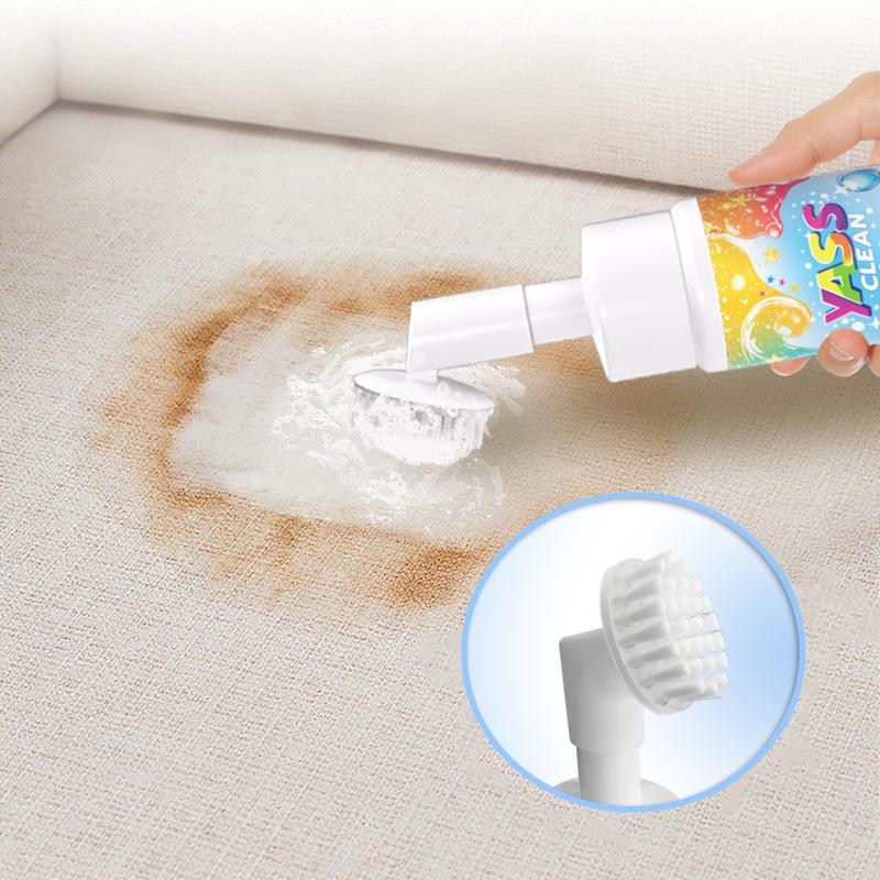 Yass Clean F'king Magic Fabric and Upholstery Foam Cleaner 3PACK 200ML Removes Stains With Carpet Cleaner Brush，Effectively Removes Stains And Odours Caused By Pets From Carpets And Upholstery
