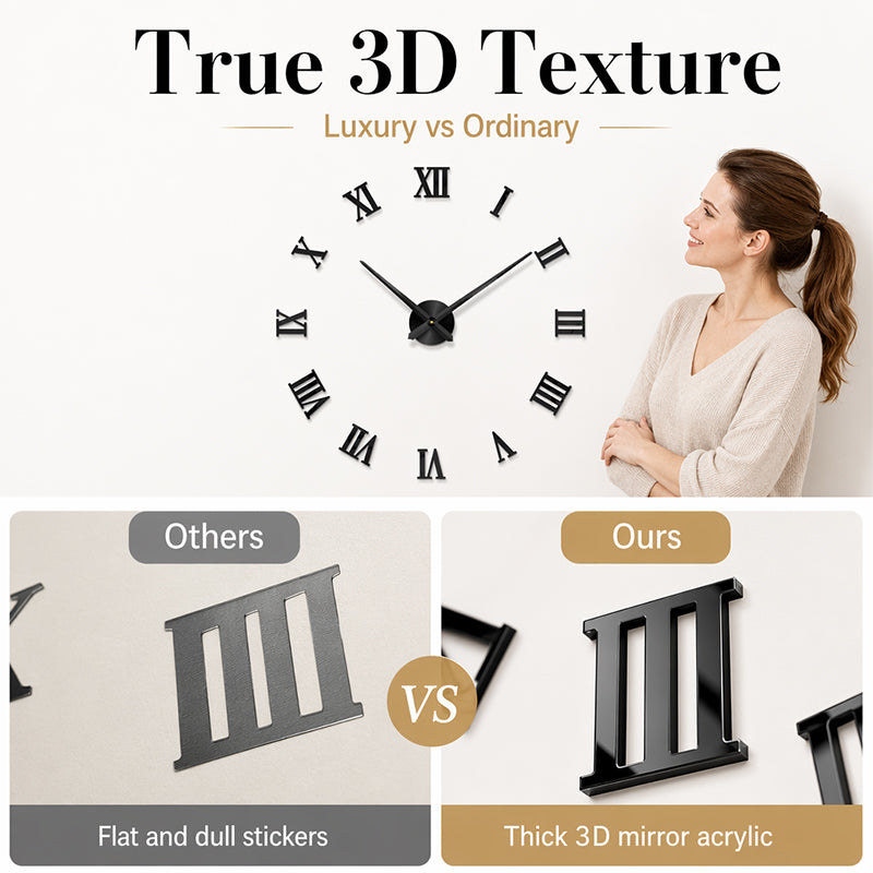 🏠🕒Modern 3D Digital Wall Clock – Silent Acrylic Luminous Wall Decor, Read Time Display, Stylish Home Decoration & Gift