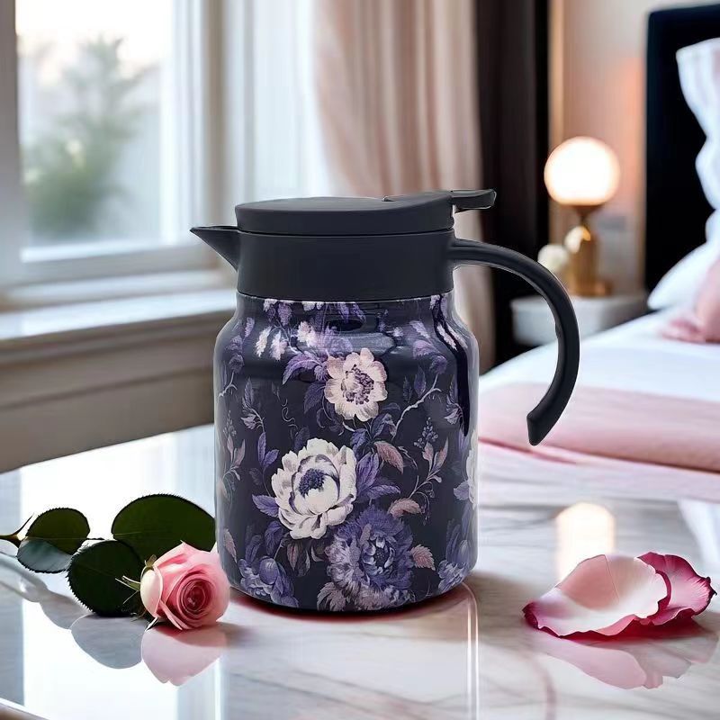 🔥🍵Tetera aislada al vacío de 1000 ml con colador