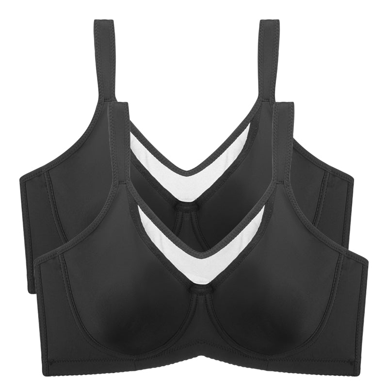 ⏳💐Hot Sale 50% OFF !!🖤Women's Elegant Sheer Full Coverage Non-padded Plus Size Bra