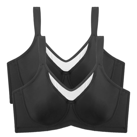 ⏳💐Hot Sale 50% OFF !!🖤Women's Elegant Sheer Full Coverage Non-padded Plus Size Bra